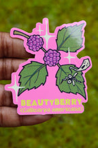Beautyberry Plant- Die-Cut Glossy Sticker