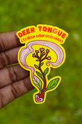 Deer Tongue Plant- Die-cut Vinyl Glossy Sticker