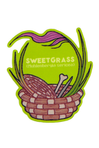 Sweetgrass Plant - Die-Cut Vinyl Glossy Sticker