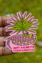 Soft Palmetto Plant - Die-Cut Vinyl Glossy Sticker