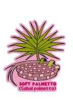 Soft Palmetto Plant - Die-Cut Vinyl Glossy Sticker