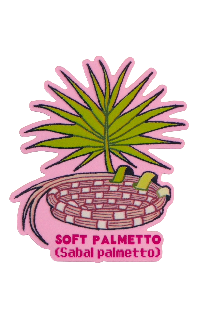 Soft Palmetto Plant - Die-Cut Vinyl Glossy Sticker