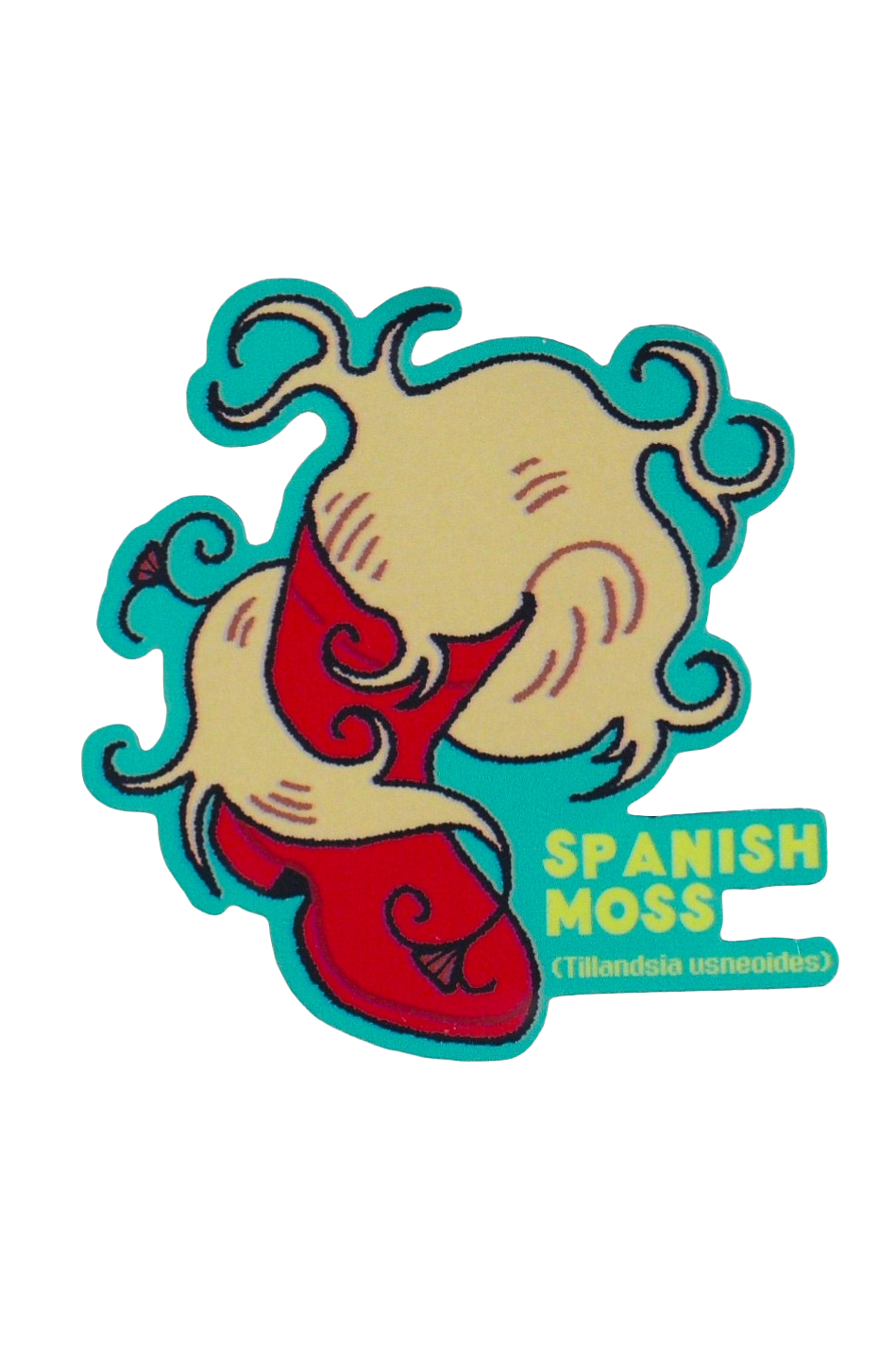 Spanish Moss Plant - Die-Cut Vinyl Glossy Sticker
