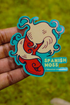 Spanish Moss Plant - Die-Cut Vinyl Glossy Sticker